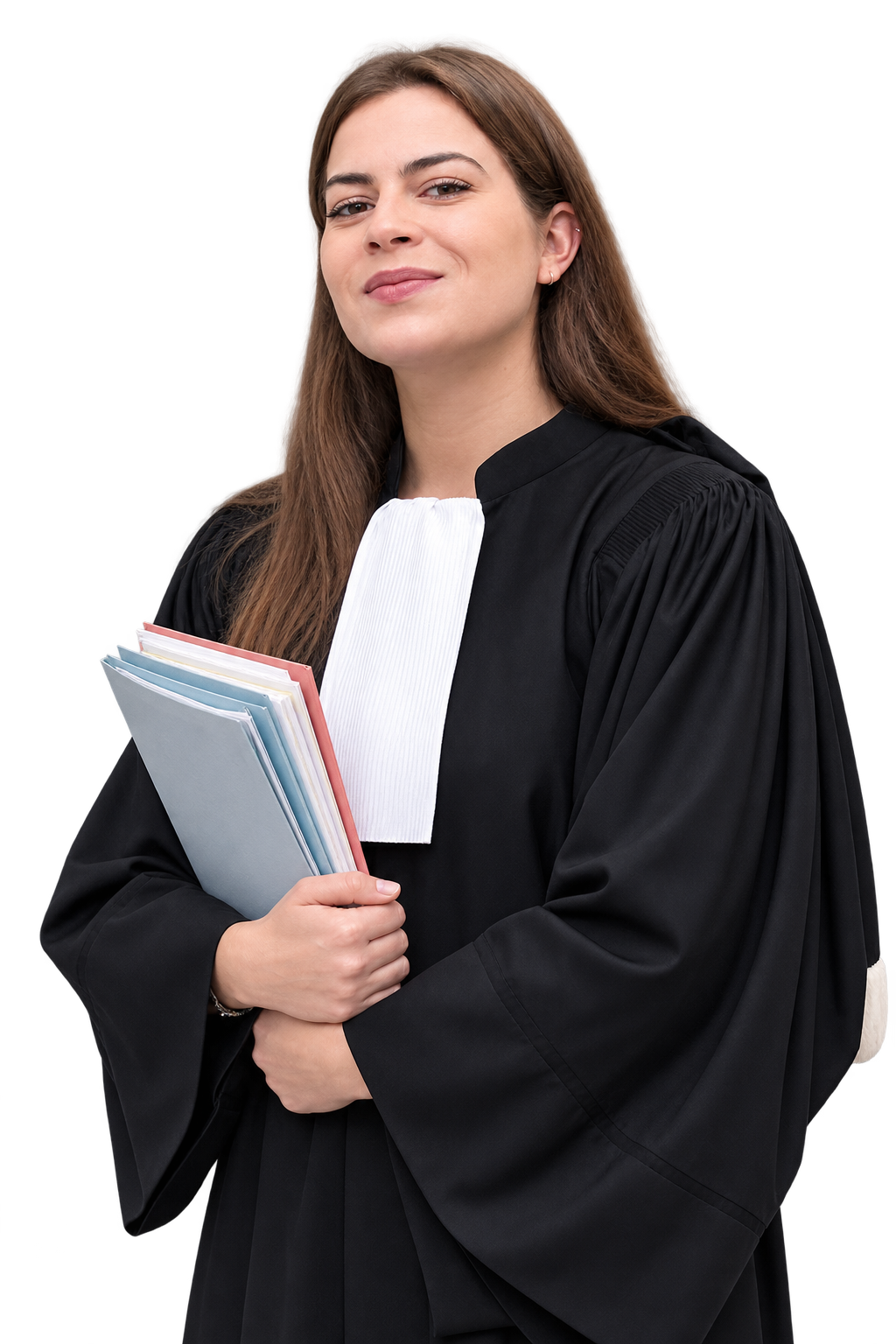 Maître Mathilde Laloux, avocat au Barreau d'Arras, en robe